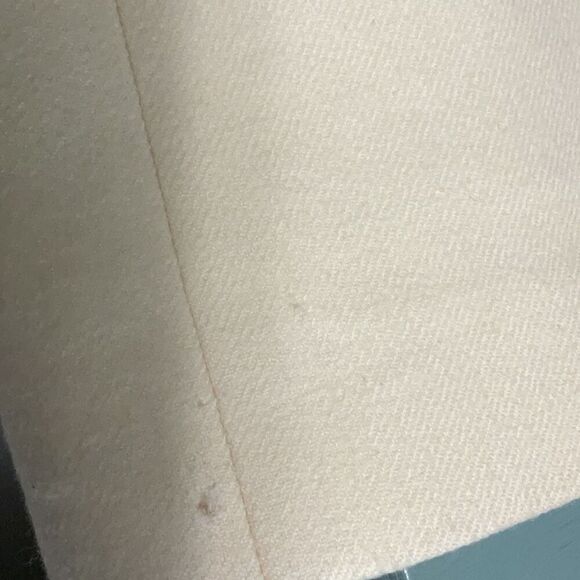 Epoca Modell Bremen Womens Vintage Cream Double Breasted Wool Long Coat Size 36 - Picture 12 of 13